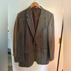John Peel LTD Vintage Men’s Herringbone Sport Coat Size 42S See Measurements